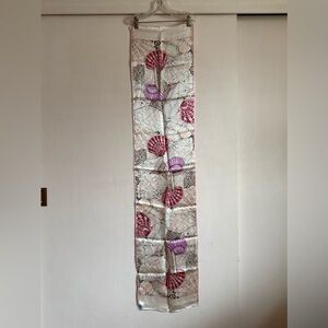 Smithsonian Shells Silk Scarf Foulard NIB NWOT Vintage 1990s